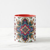 Mug Motif floral géométrique orné (Centre)