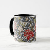 Mug Motif floral gris William Morris (Devant gauche)