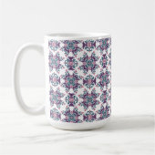 Mug Motif floral Ikat coloré (Gauche)