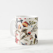 Mug Motif floral incolore avec oiseaux (Devant gauche)
