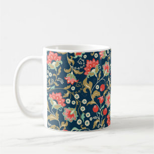 Mug Motif floral incolore dans le style folk avec