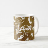 Mug Motif floral incomparable. abstrait, art, arrière (Devant droit)