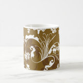 Mug Motif floral incomparable. abstrait, art, arrière (Centre)