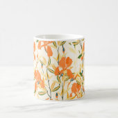 Mug Motif floral incomparable. Arrangement orange iris (Centre)
