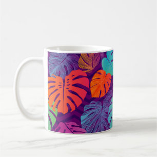 Mug Motif floral incomparable de la Monstera del Tropi