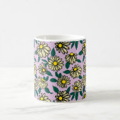 Mug Motif floral jaune (Centre)