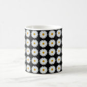 Mug Motif floral marguerrier blanc sur noir (Centre)