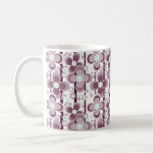 Mug motif floral marron et blanc (Gauche)