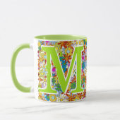 Mug Motif floral moderne Couleurs vives (Gauche)