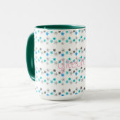 Mug Motif floral moderne rustique (Devant gauche)