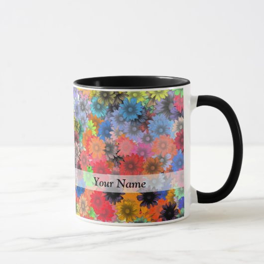 Mug Motif floral multicolore (Droite)