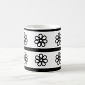 Mug Motif floral noir et blanc (Centre)