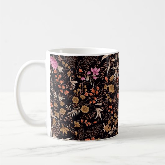 Mug Motif floral paisley incomparable (Gauche)