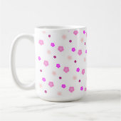 Mug Motif floral pourpre dégradé printanier moderne (Gauche)