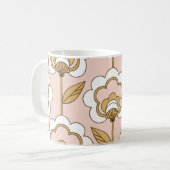 Mug Motif floral rétro incolore (Devant gauche)