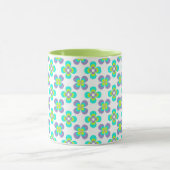 Mug Motif floral rétro Lilac et Green (Centre)
