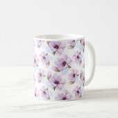 Mug Motif floral romantique (Devant droit)