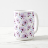Mug Motif floral romantique (Devant droit)