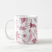 Mug Motif floral rose (Gauche)