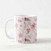 Mug Motif floral rose (Gauche)
