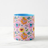 Mug Motif floral rose de la rue Sésame (Centre)