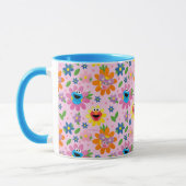 Mug Motif floral rose de la rue Sésame (Gauche)