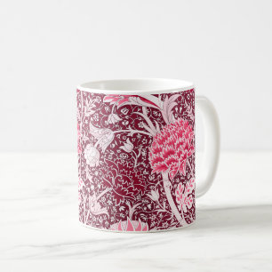 Mug Motif floral rose or William Morris