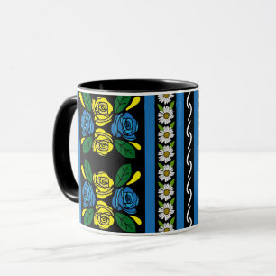 Mug Motif floral Roses et Châteaux