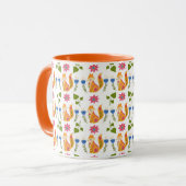 Mug Motif floral rusé assez en pastel (Devant gauche)