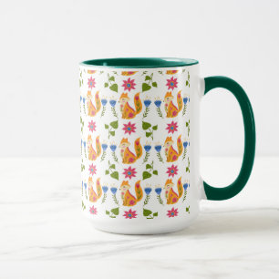Mug Motif floral rusé assez en pastel