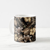 Mug Motif floral sans couture avec feuilles. dos tropi (Devant gauche)