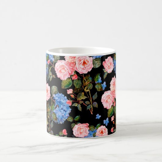 Mug Motif floral sans couture dans le style victorien. (Centre)
