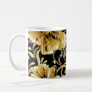Mug Motif floral sans soudure. Papier peint 3d fleuris