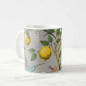 Mug Motif floral sans soudure. Papier peint botanique. (Devant gauche)