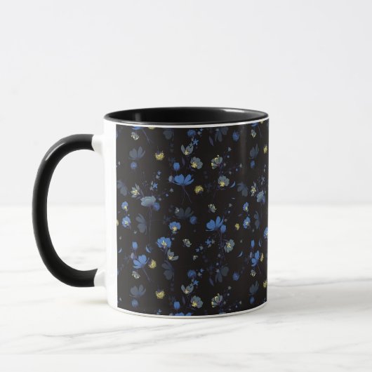Mug Motif floral soufflé par vent (Gauche)