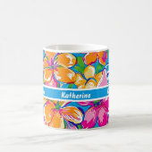 Mug Motif floral tropical coloré (Centre)