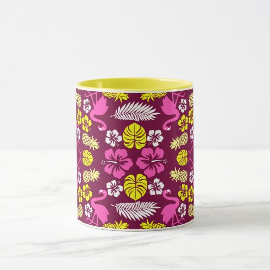 Mug Motif floral tropical fruit (Centre)