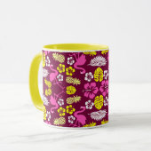 Mug Motif floral tropical fruit (Devant gauche)