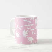 Mug Motif floral tropical rose-clair (Devant gauche)