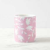 Mug Motif floral tropical rose-clair (Centre)