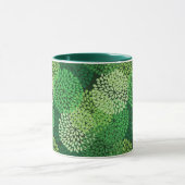 Mug Motif floral vert (Centre)