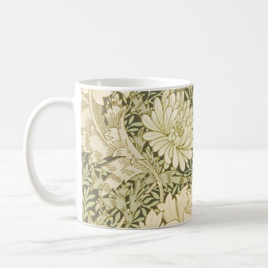 Mug Motif floral vert de William Morris (Gauche)