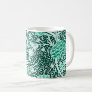 Mug Motif floral vert émeraude de William Morris