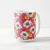 Mug Motif floral vibrant (Devant droit)