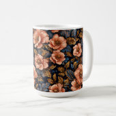 Mug Motif floral vif (Devant droit)