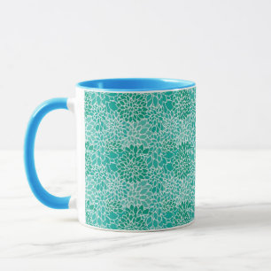 Mug motif floral vintage