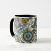 Mug Motif floral vintage (Devant gauche)