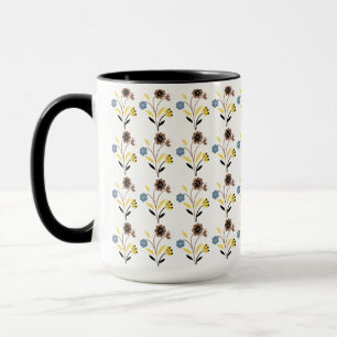 Mug Motif floral vintage – Botanique rétro sans coutur