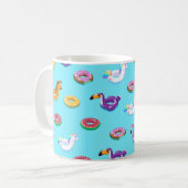 Mug Motif flottant de la piscine d'été (Devant gauche)