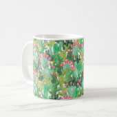 Mug Motif fluide cactus aquarelle (Devant gauche)
